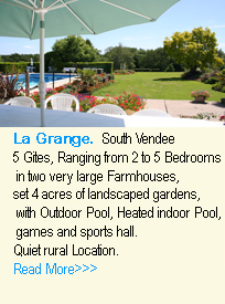 featured advert for lagrange gites in the vendee